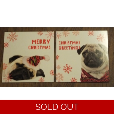 PUGS CHRISTMAS CARDS PK 10 GC 53